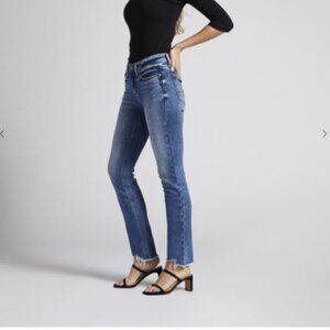 Silver Jeans - Mid Wash Distressed - Suki Straight - Size 30 NWOT